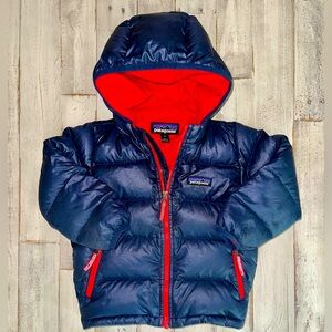 Patagonia Hi-Loft Down Filled Jacket 2T Navy VGUC